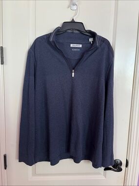 Tommy Bahama Men's Navy Half-Zip Pullover Sweater Size XXL